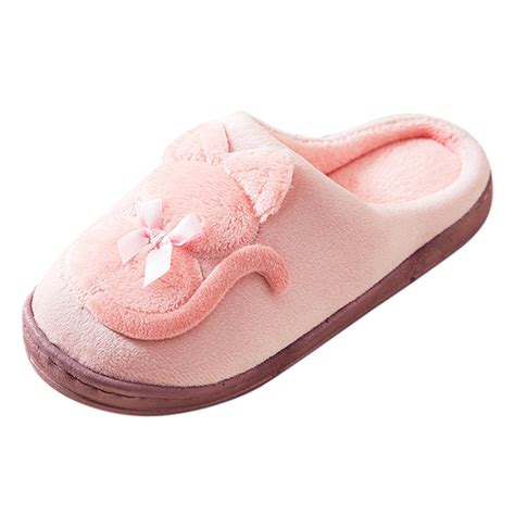 Knqrhpse Women S Slippers Shoes Winter Ry Toe Plush Keep Slipon Warm