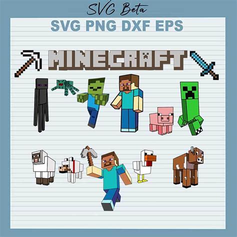 Minecraft Logo SVG, Minecraft PNG, Creeper Face SVG, Original Minecraft ...