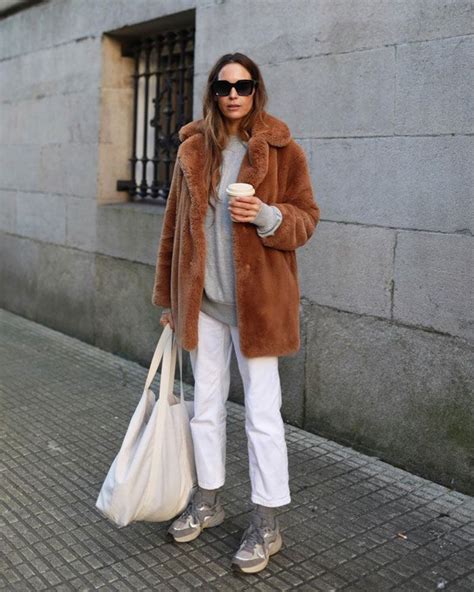 How To Wear The Teddy Coat Fur Jacket Street Style Fur Coat Street