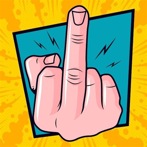 Premium Vector Fuck You Symbol In Comic Style
