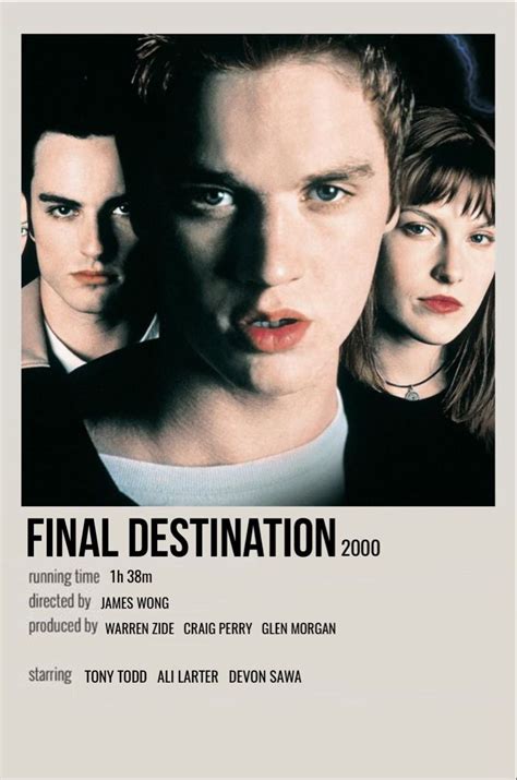 Final Destination Iconic Movie Posters Horror Movie Posters Movie
