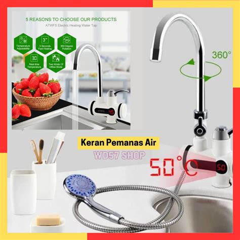 Jual Keran Wastafel Air Panas Dingin Hot And Cold Hand Shower Kran Dapur Kamar Mandi Electric