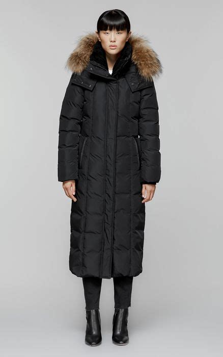 Jada Maxi Down Coat With Removable Natural Fur Trim Mackage Down