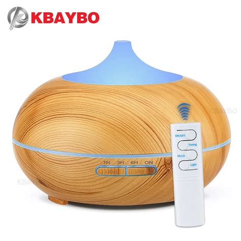 Kbaybo difusor de óleo essencial de aroma 550ml umidificador de ar