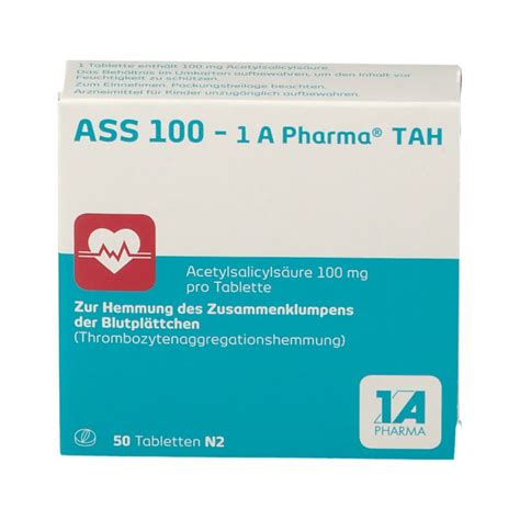 ASS 100 1 A Pharma TAH 50 St Shop Apotheke