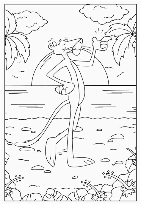 Pantera Cor De Rosa Desenho Para Colorir - Desenhos da Pantera Cor de Rosa para colorir - Bora Colorir