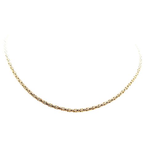 Chain Necklace Yellow Gold For Sale at 1stDibs