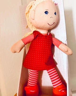 Haba Annelie Soft Doll With Blonde Hair And Blue Eyes Target