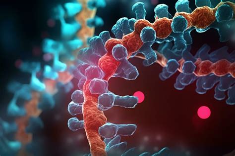 Vibrant 3D Illustration of DNA Replication in Microscopic Detail ...