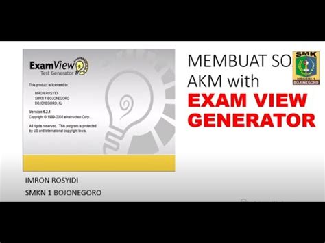 Membuat Soal AKM Dengan Examview Generator YouTube