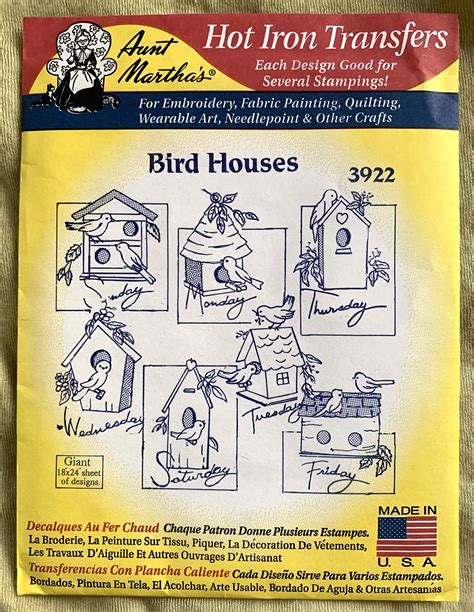 Vintage Aunt Martha S Hot Iron Transfers Etsy