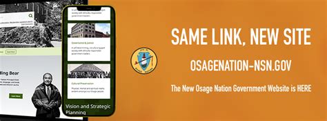 Osage Nation Launches New Government Website Osage Nation