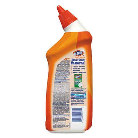 Clorox Toilet Bowl Cleaner Tough Stain Remover 24oz Bottle