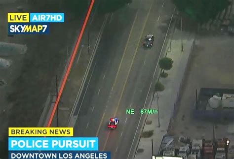 Naked Alleged Carjacker Runs Across Highway After Leading Police On Car Chase In Los Angeles