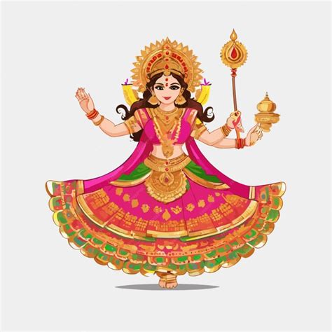 Premium Vector | Navratri drawing vector