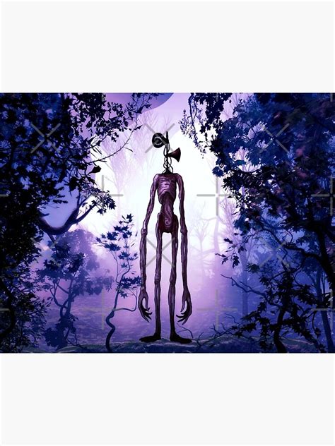 Siren Head In Purple Horror Background Premium Matte Vertical Poster ...