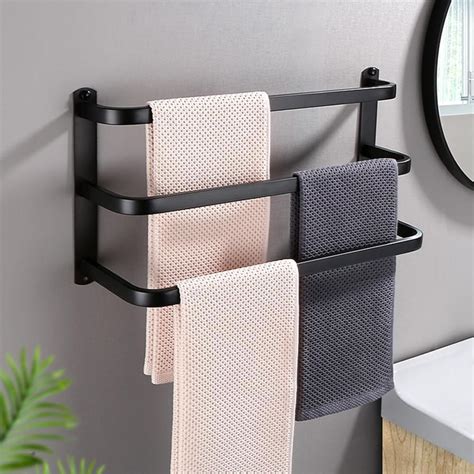 Amazon 3 Tiers Towel Bars Self Adhesive 24 Inches Bath Towel