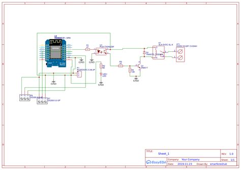 Relay 30a Wemos D1 Mini Oshwlab