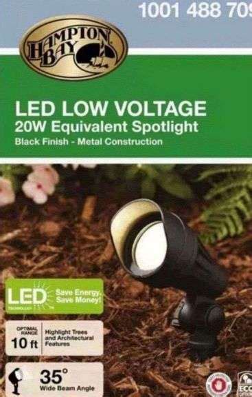 Hampton Bay Low Voltage Watt Equivalent Black Outdoor Integrated Led