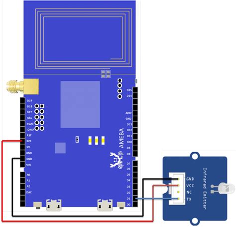 Ameba Arduino Rtl Am Rtl Af Ir Infra Red Receiver And