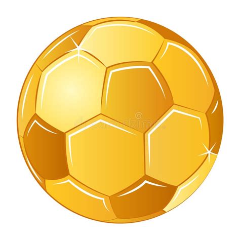 Vector Illustration Golden Football Soccer Stock Vector Illustration