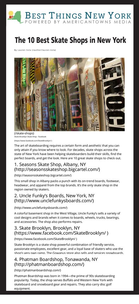 The 10 Best Skate Shops In Ny Phatman Boardshop