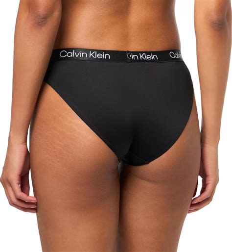 Calvin Klein Womens Motive Micro Stretch Multipack Bikini Panty Black Cedar Syrah Calvin