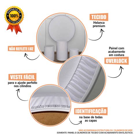 Painel Redondo E Capas Tecido Sublimado D Ch Lingerie Fkpc Felicit