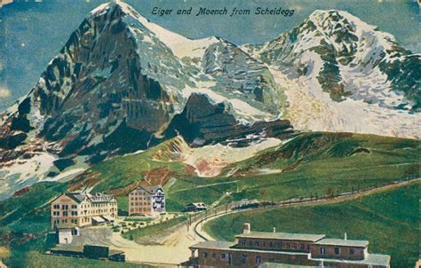 Ansichtskarte Lauterbrunnen Eiger Und M Nch Von Scheidegg Stimmungsbild