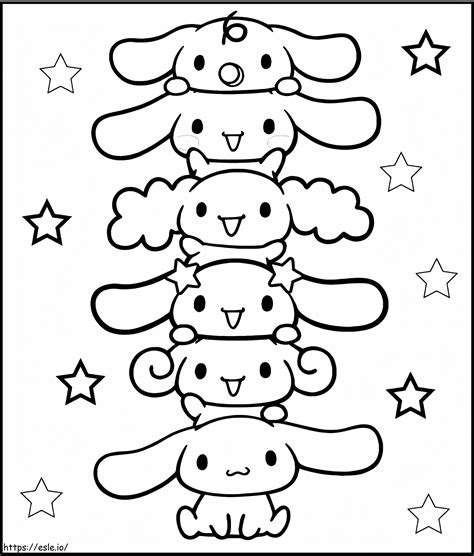 Cinnamoroll From Sanrio Coloring Page