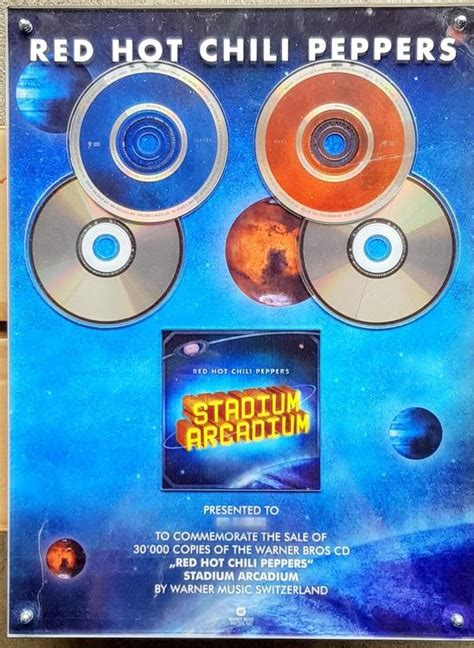 Original Goldene Auszeichnung CD Red Hot Chili Peppers Gebraucht in Dietikon für CHF