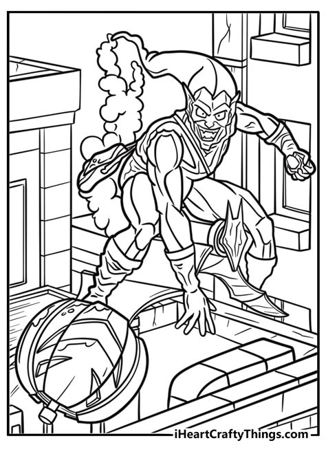 Spiderman Vs Green Goblin Coloring Pages