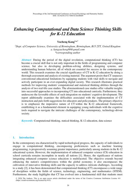 (PDF) Enhancing Computational and Data Science Thinking Skills for K-12 ... 