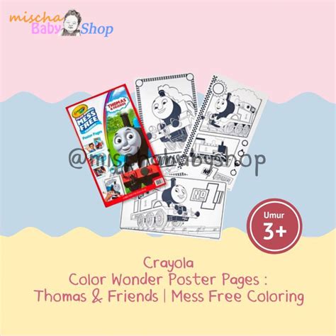 Jual Crayola Color Wonder Poster Pages Thomas And Friends Mess Free