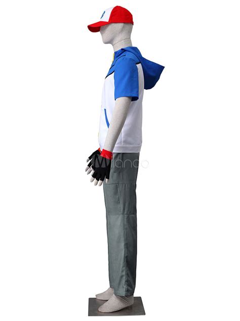 Pocket Monster Pokemon Go Ash Ketchum Cosplay Costume Halloween