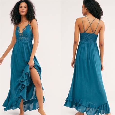 Free People Dresses Nwt Free People Adella Maxi Slip Dress Color