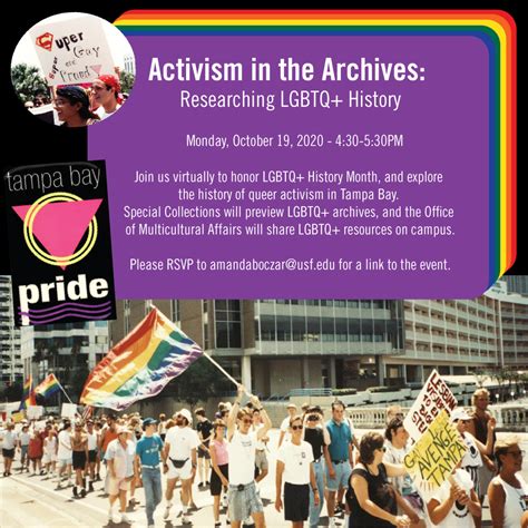 USF Libraries - Activism in the Archives: Researching LGBTQ+ History