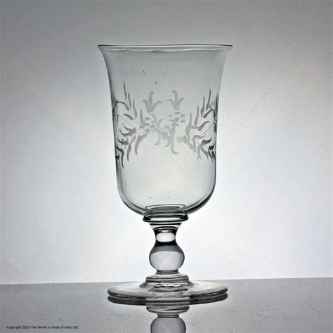 Victorian Fern Engraved Celery Vase The World Is Made Of Glass