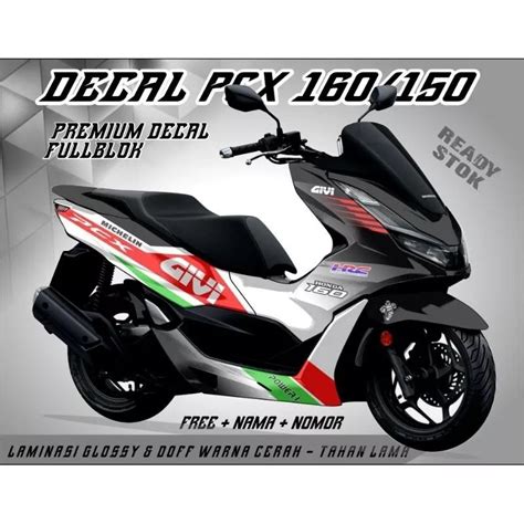 Jual Decal Stiker Variasi Motor Honda Pcx Fullbody Shopee