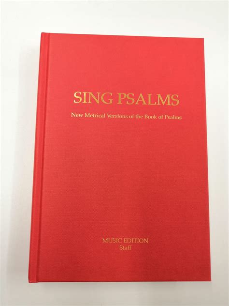Sing Psalms Music Edition Staff Stornoway Christian Bookshop
