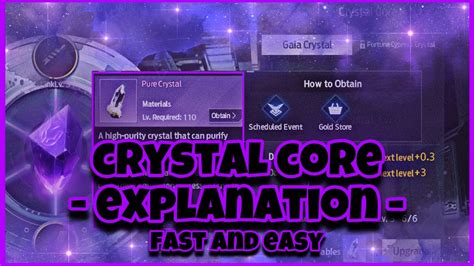 New Crystal Core System Explanation Undawn Youtube