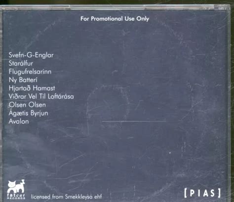 Sigur R S G Tis Byrjun Cd Europe Fatcat Promo Cd With Promo