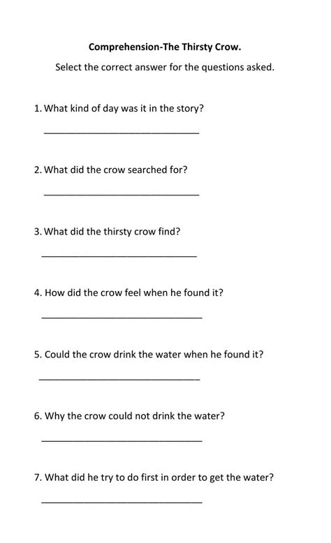 422702 The Thirsty Crow Kamini41 Liveworksheets