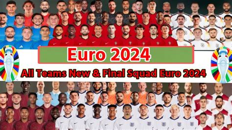 Euro All Teams New Final Squad All Teams Final Squad Euro