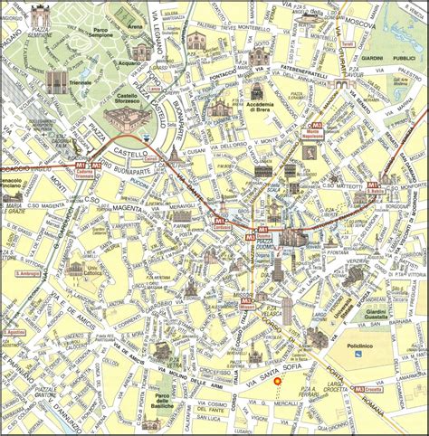 Milano Italy Map