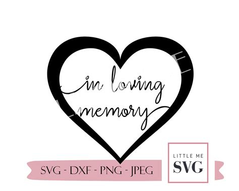 Art Collectibles Clip Art Forever In Our Hearts SVG Cut File Cricut