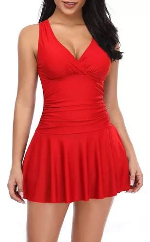 Traje De Ba O Tipo Bikini Con Falda Deportiva Cuotas Sin Inter S