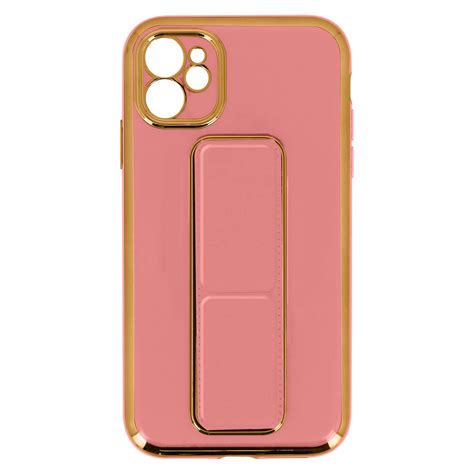 Iphone 11 Silikonowy Flashy Składany System Magnetyczny Podpórka Różowy ...