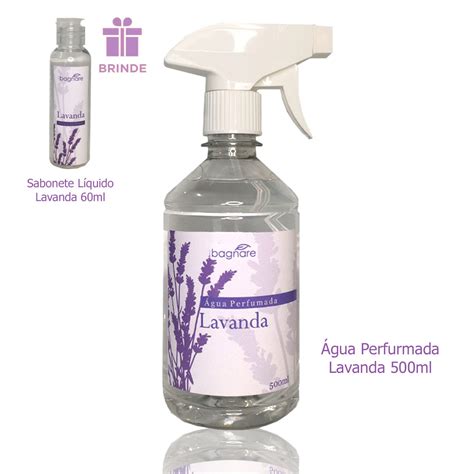 Água Perfumada Para Tecidos Lavanda 500ml Brinde Sabonete