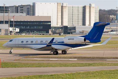 Gulfstream G Er Business Jet In Zurich In Switzerland Editorial